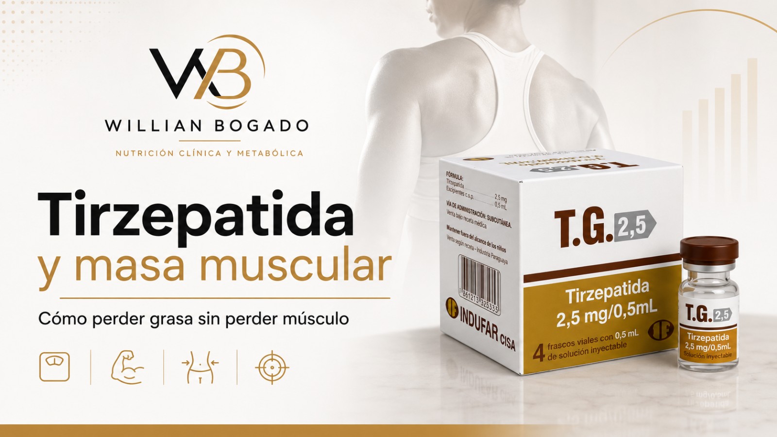 Tirzepatida y masa muscular: cómo perder grasa sin perder músculo