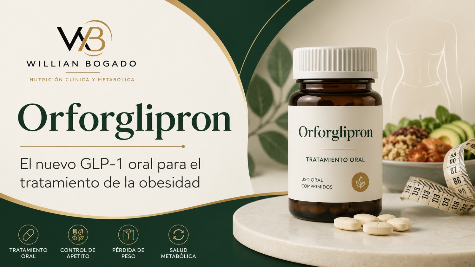 Orforglipron: el nuevo GLP-1 oral para el tratamiento de la obesidad